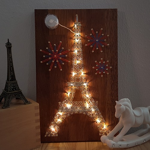 [미디공] 에펠탑 스트링아트(우드/LED)